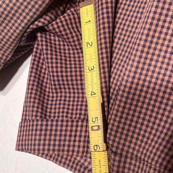 VNT Aeropostale 4 Houndstooth Pleated High-Waisted Shorts Cuffed Hem Y2K Career - Picture 15 of 16